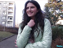 Lovely chick Francesca DiCaprio craves for a stranger's strong shaft