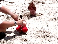 beach burial tickle torture