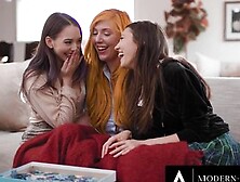 Modern Day Sins Milf Lauren Phillips Uses 3 Way To Help Virgin Lesbians Lily Larimar & Maya Woulfe