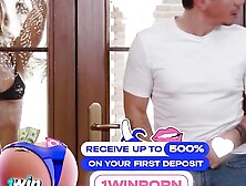 Cutie inked cleaning lady tries anal for the first time