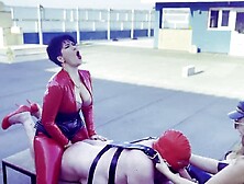 Screwing the fortunate sissy with heavy dildos - Greece,  Omega Compound - Massive sex-toy pegging deepthroat - Mistresse Zeida