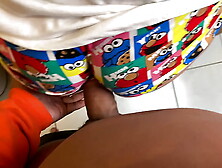 Brother,  don't stick it up my rear-end,  it hurts me a lot | my brother enters the bathroom while I brush my teeth and it really