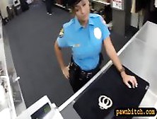 Huge Boobs Police Officer Pawns Her Pussy And Fucked