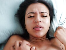 THIS GIRL IS DREAMING IN HER ROOM AND HER OLDER STEP BROTHER