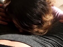 POV Lesbians licking pussy through yoga pants.