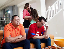 SuperSlutsa Game Day Train Desiree Dulce,  Destiny Mira,  September Reign Brazzers