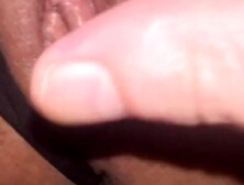 The girl experienced an orgasm from cunnilingus