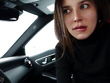 Jeg Pumpede Hendes Mund Med Spunk! Offentlig Se. i Bilen.