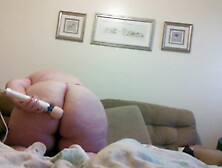 BBW riding her wand