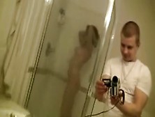 Having shower togetner