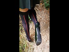 Knee Down And Spunk On My High Heels (Outdoor Forest)