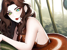 Female dom transforms into a Lamia in a jungle book fantasy