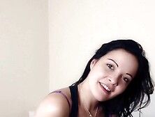 Turned On dark hair blowing penis inside point of view