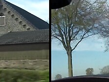 German BBW Bimbo fucks outside during the sex date