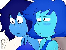 mulher azul make a decision que homens normais não podem ser a unica alternativa para ter filhos e então ela faz sexo com outra