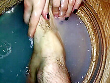 Blonde Teen Slut Washes Older Boyfriends Feet