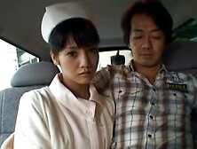 Japanese Nurse Sucks A Stranger's Dick In Back Of The Car