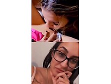 Brazilian lesbians chatting on the cam