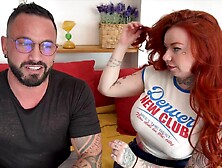 I Ejaculated On The Big Breasts Of The Woman's Redhead Girlfriend - Hd porn 1080p