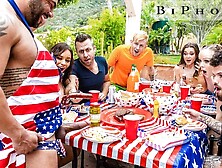 Biphoria - 4Th Of July Attractive Af Bi Orgy Ft Aften Opal,  Hatler Gurius N'more!!