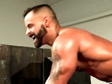 Filthy Bodybuilder Enjoys Hard Slamming