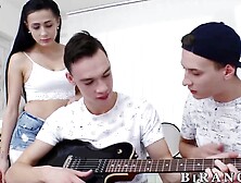 Slutty Schoolgirls #3 - Double Penetration with Teacher & Student