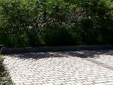 Public Pussy Squirt Fest Joleyn Gets Caught in the Act