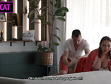 Stepmom Seduces Stepson While Hubby’s Away—Will Her Wild Phone Call End in a Taboo Fuck?!