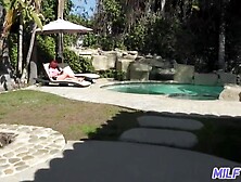 Hawt Stepmom Andi James with large titties and a lewd cunt to match