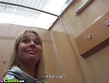 Mallcuties - Young Blonde Girl With Big Boobs - Amateur Teen Fucking