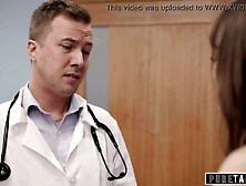 Lewd Preggy Wife Gets Creampied by two Different Boys at Doctors Office