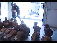 Funny - 8 bondaged girls prepared for transportation