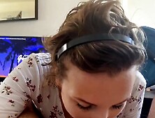 Swedish cougar slowly blows Spanish dick