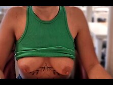 I flash my breasts in a restaurant full of people