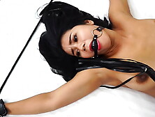 Hot Wax Play,  Tied & Spanking for Asian Girlfriend with CIM Finish