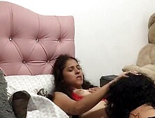 I scissor with my neighbor at my stepmother's house