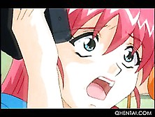Big boobed hentai babe tied up and sexually tortured