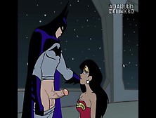 Batman Pounding Wonder Woman's Both Holes And Spunk On Her Face Hentai Porn