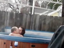 Sex In Outdoor Jacuzzi