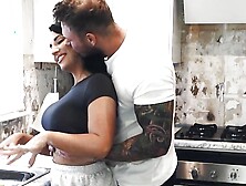 TRUE AMATEURS - Watch Jess And Mike Fuck In All Positions In The Kitchen Before She Gets An Anal Creampie