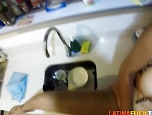 Latina Redhead Fucking Sis S Husband In The Kitchen