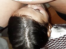 My submissive girl kneels in front of me and licks my clit to a shaking orgasm - Lesbian-illusion