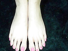 Sexy Long Toenails Footjob