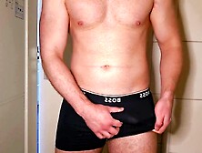 Youthful Male Moaning & Thrusting Giant Rod to Peak - Solo Masturbation