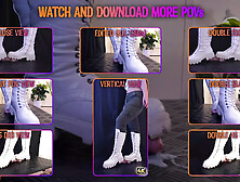 Aggressive Stomping Cock and Balls Wearing my Dirty Snow Boots