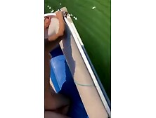 Amateur pawg rough doggystyle on boat in public