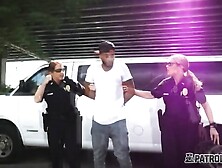 Black Dude Gets Arrested At The Hood Just For Having A Big Black Cock Hiding In His Pants Ready