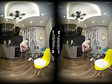 Solo Babe,  Candy Red Masturbates In The Kitchen,  In Vr