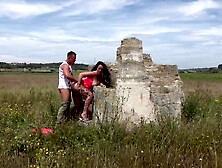 MILFs Gets Her Butt Drilled Outdoor