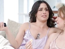 Hotties Chanel Camryn and Elsa Violet do everything together. Today theyre making popcorn as they shimmy and shake inside their